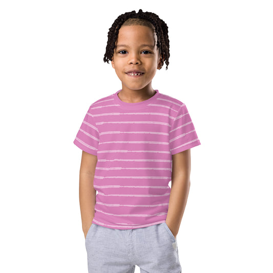Striped Kids crew neck t-shirt